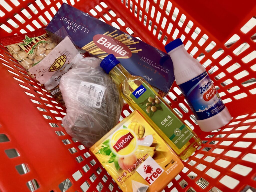 BTCのスーパーで買ったもの