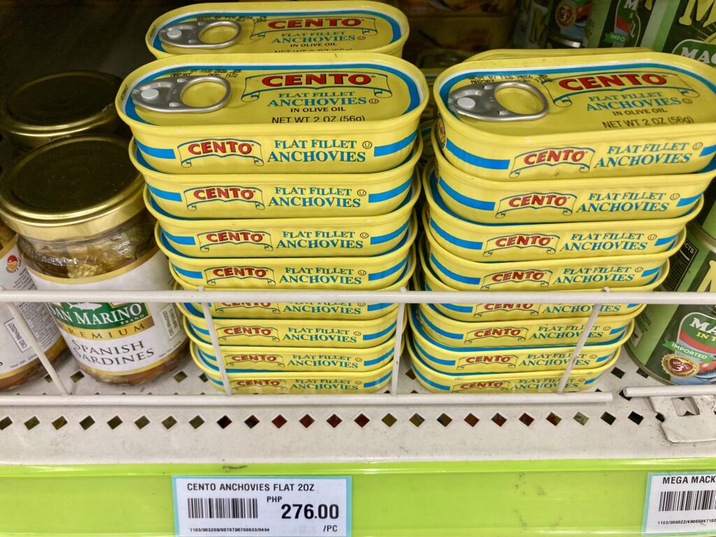 フィリピン・セブ島　アンチョビ　値段
