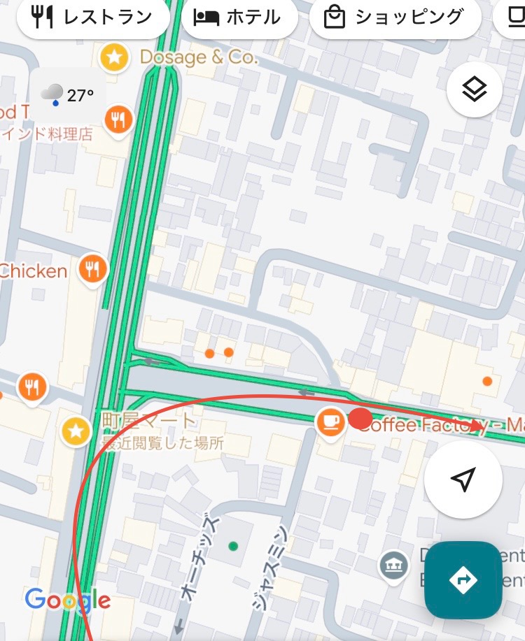 フィリピン・セブ　ITパーク発　町屋マートFoodland付近で降りる場所
