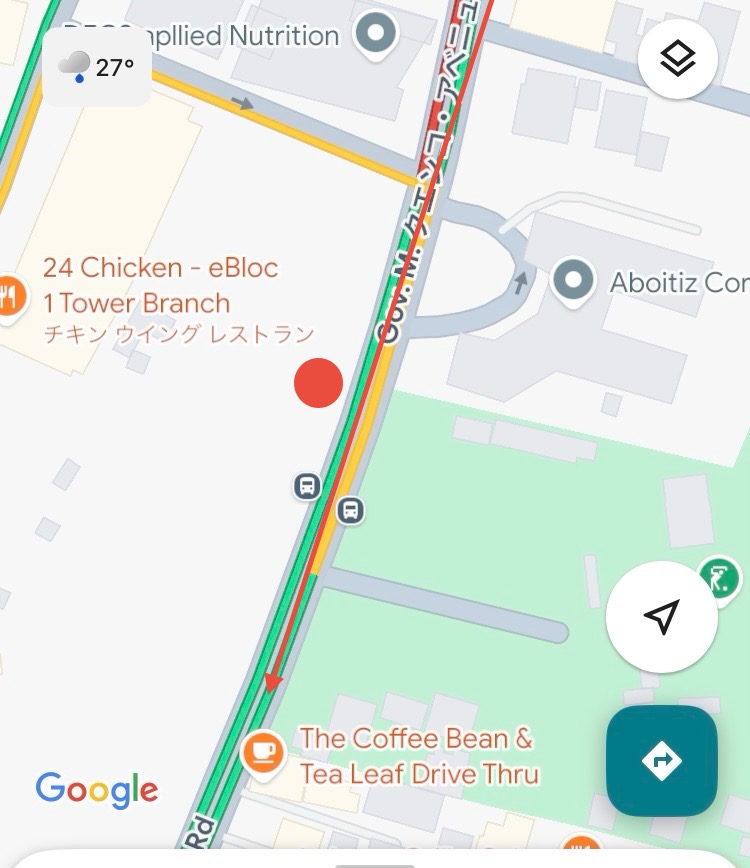 フィリピン・セブ　ITパーク近くのAboitizバス乗り場