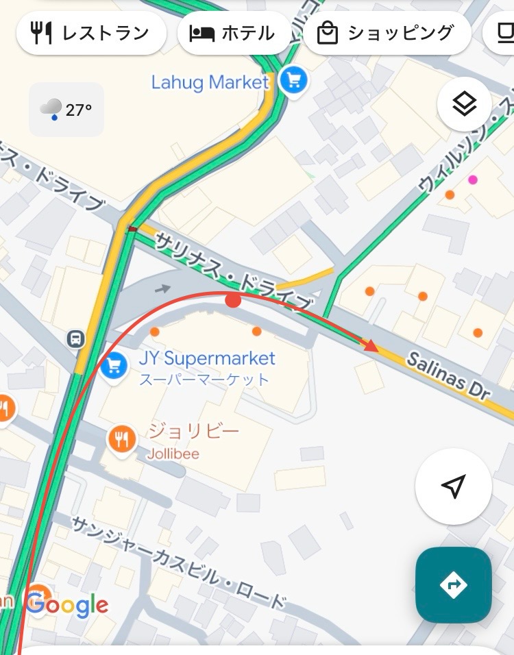 フィリピン・セブ　JY発ITパーク行のバス乗り場　