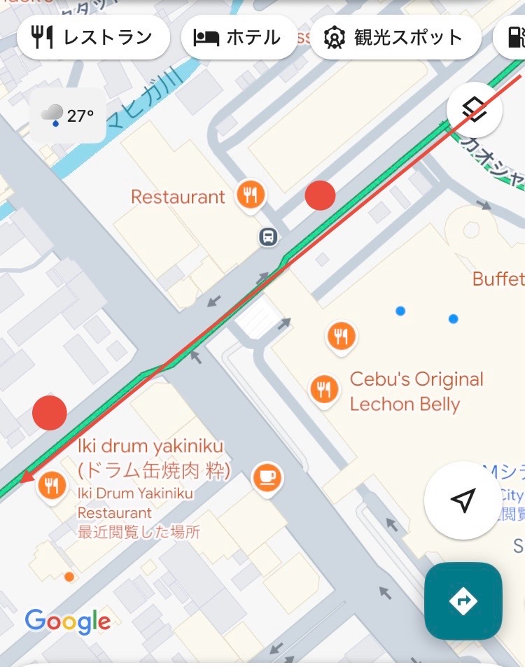 フィリピン・セブ　SMシティセブ付近発の01Kバス乗り場
