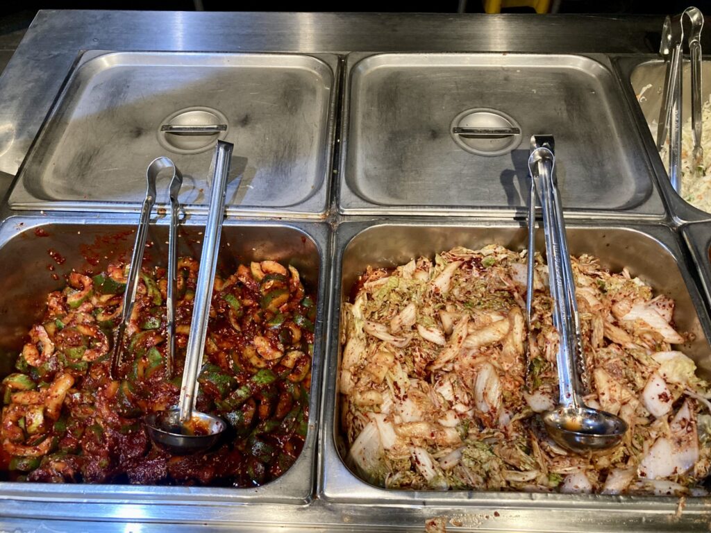 フィリピンセブ・ITパークの格安韓国食堂Barangay Seoul Express（バランガイソウルエクスプレス）野菜付け合わせ