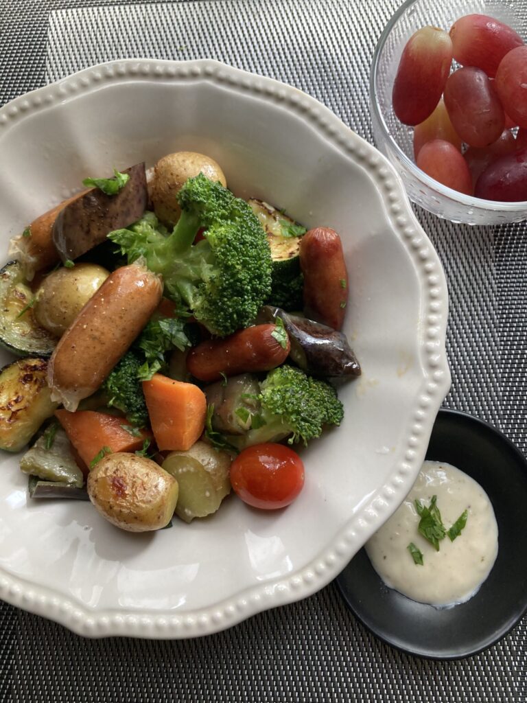 ブロッコリーの温野菜サラダ