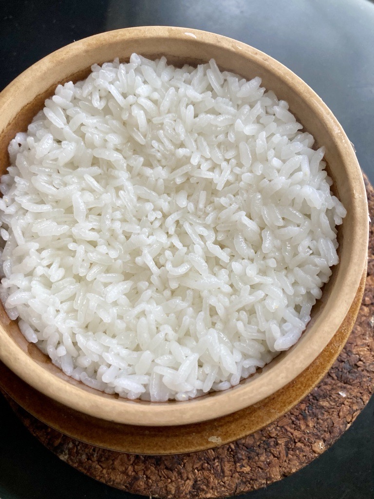 ミニ土鍋（峠の釜飯容器）とスキレットで炊くお米