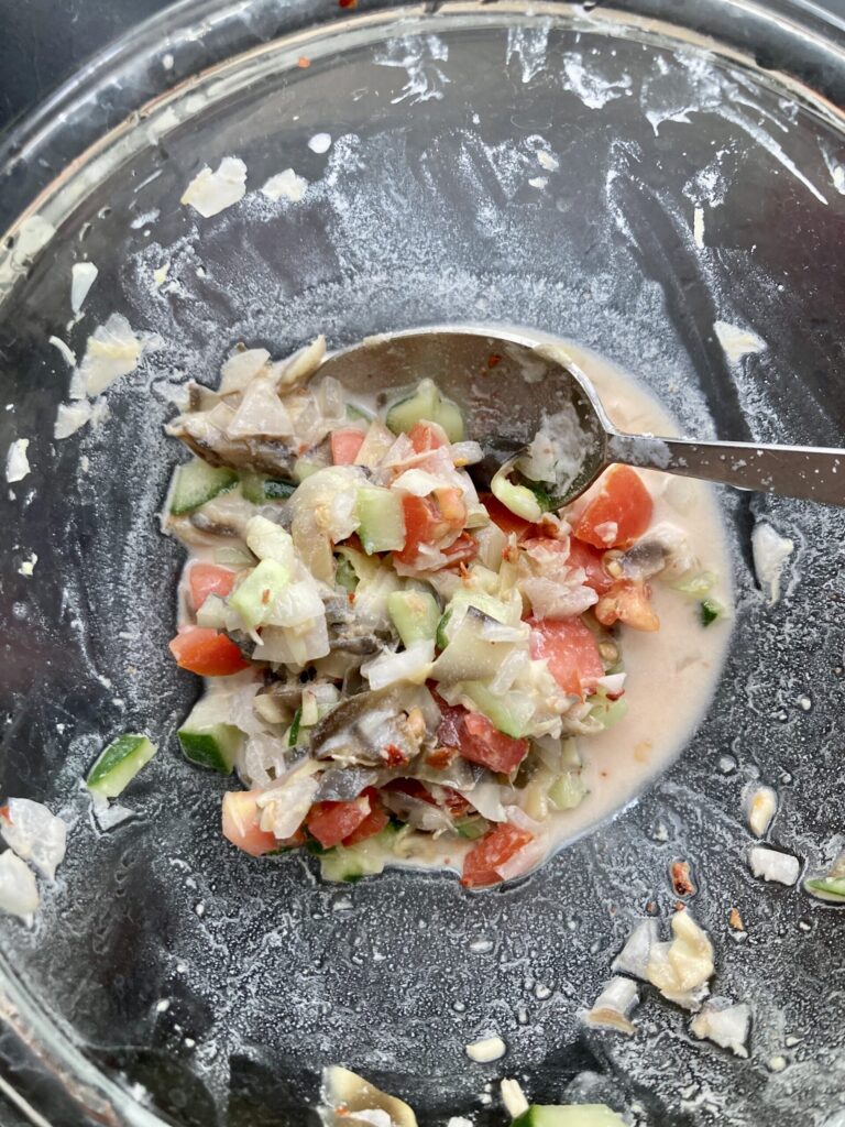 バナナハート（Banana Heart/Puso ng Saging）のサラダ