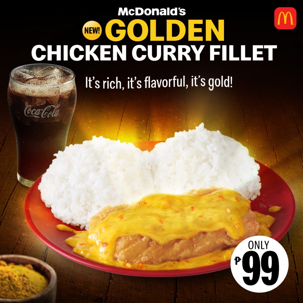 マクドナルドフィリピン　Golden Chicken Curry Fillet