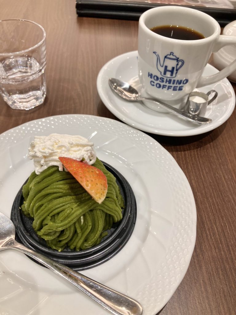 星乃珈琲店セブSM Jモール店の抹茶モンブラン