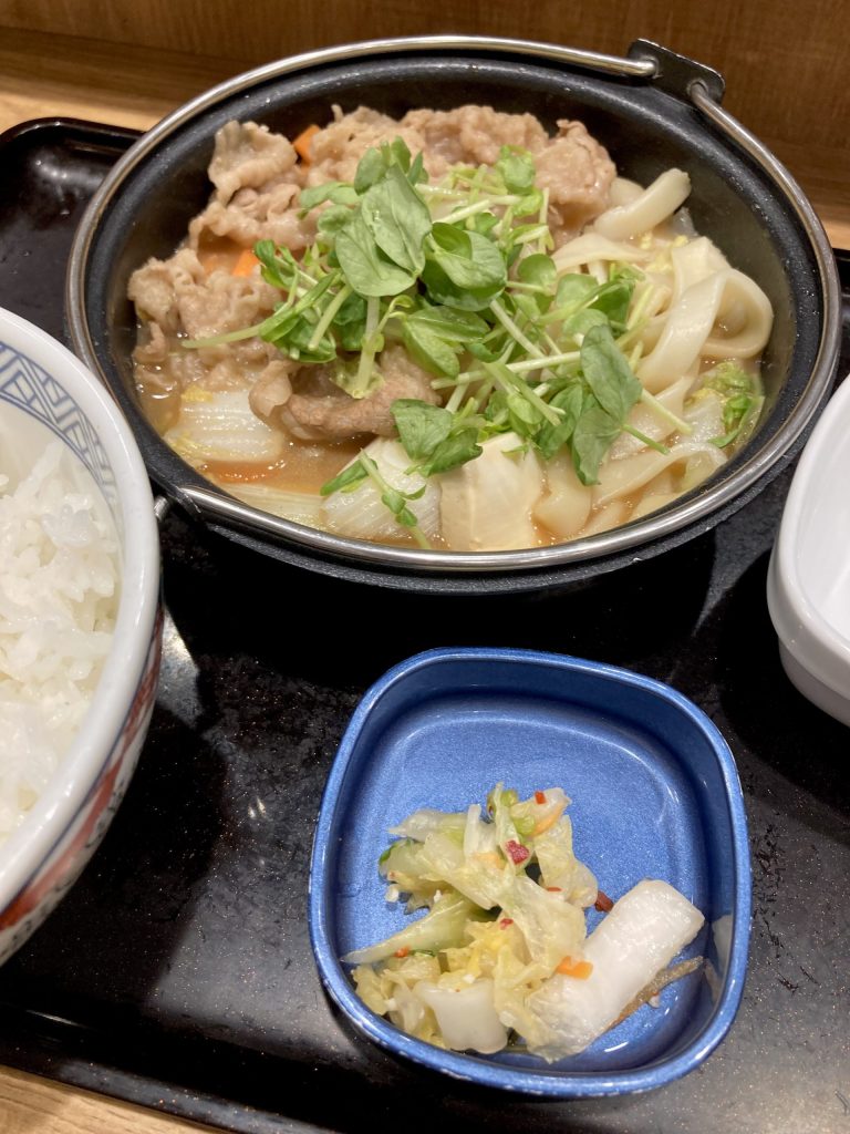 吉野家とんこつ醤油牛鍋膳