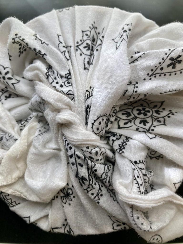 米粉でつくるチーズ蒸しパン　せいろ　レシピ　ふきん