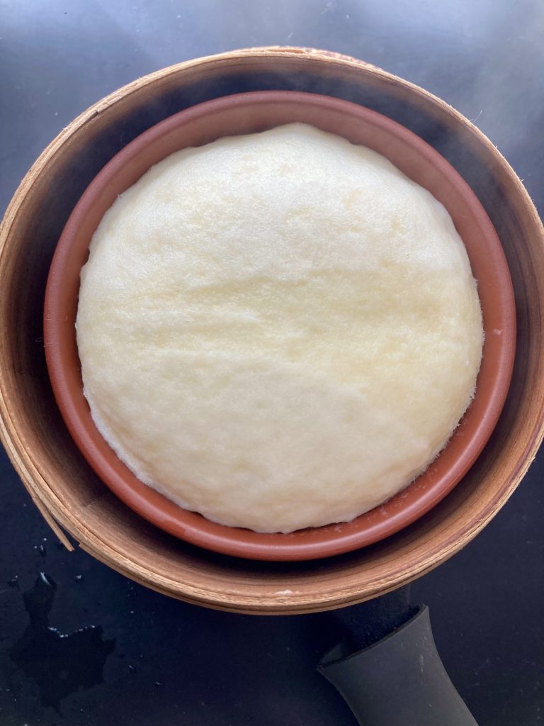 米粉でつくるチーズ蒸しパン　せいろ　レシピ