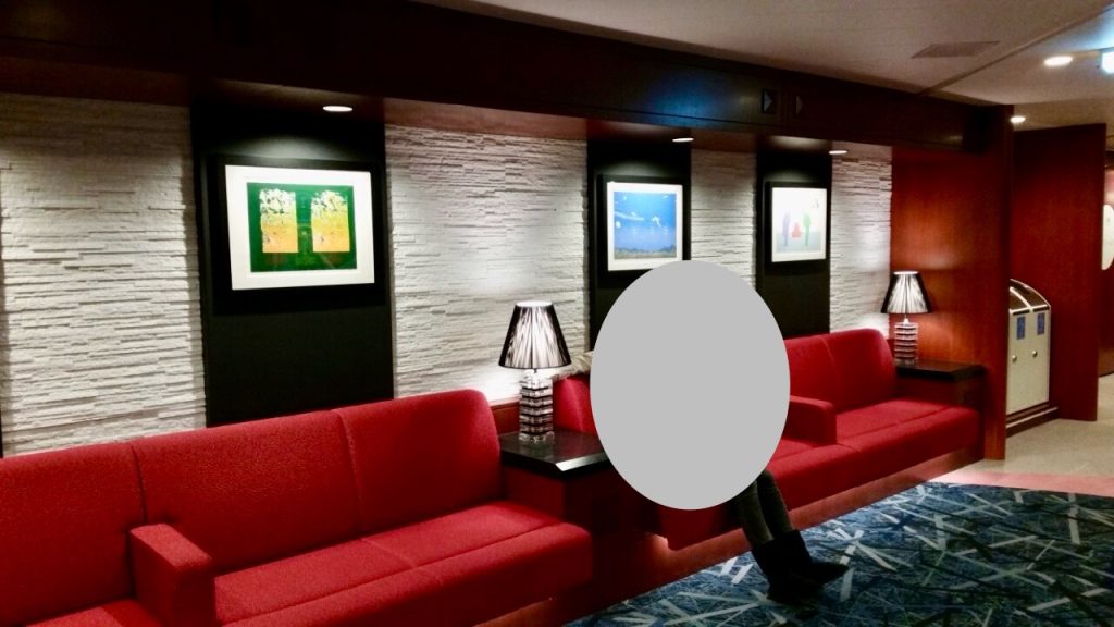 阪九フェリーのインテリアはシック寄り