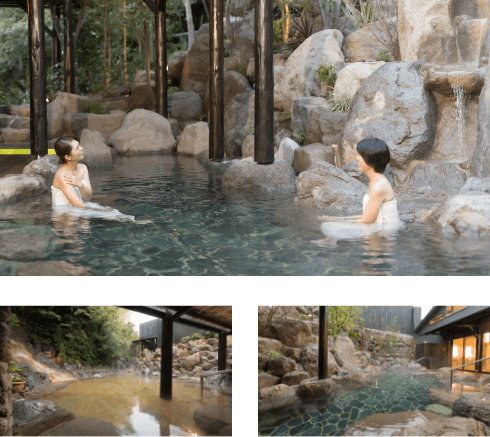 別府　ひょうたん温泉　露天風呂