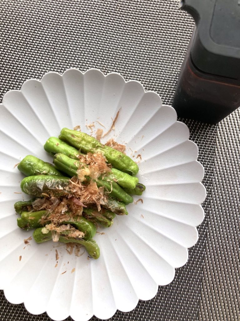 Dizon FarmsのShishito Pepper（ししとう）グリル生姜醤油