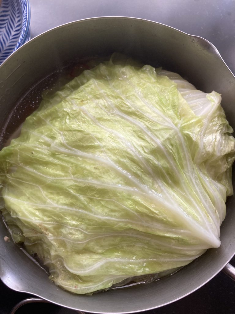 リュウジ　鶏肉とキャベツのもつ鍋風　レシピ