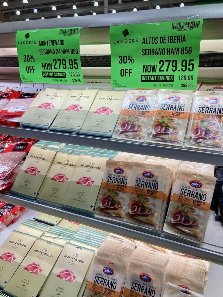 フィリピン・セブ　ランダースで買ったもの　生ハム