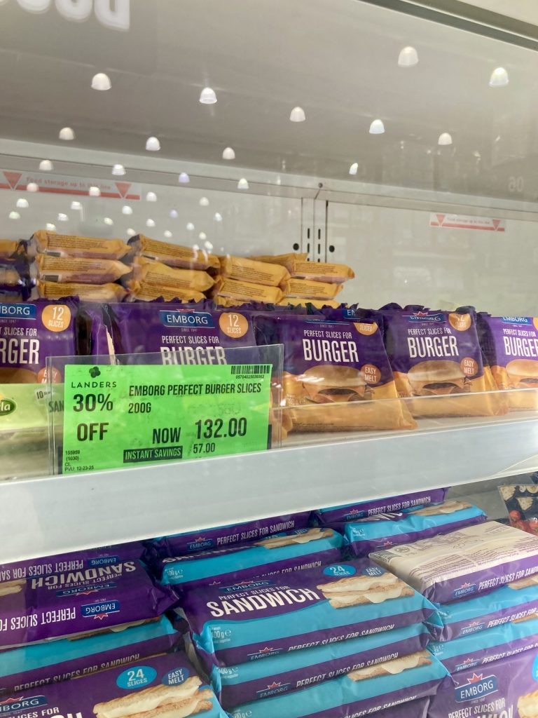 チェダーチーズ風バーガースライスチーズ