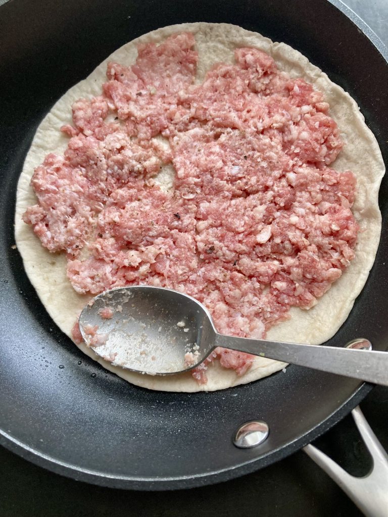 ビッグマック風タコス　レシピ