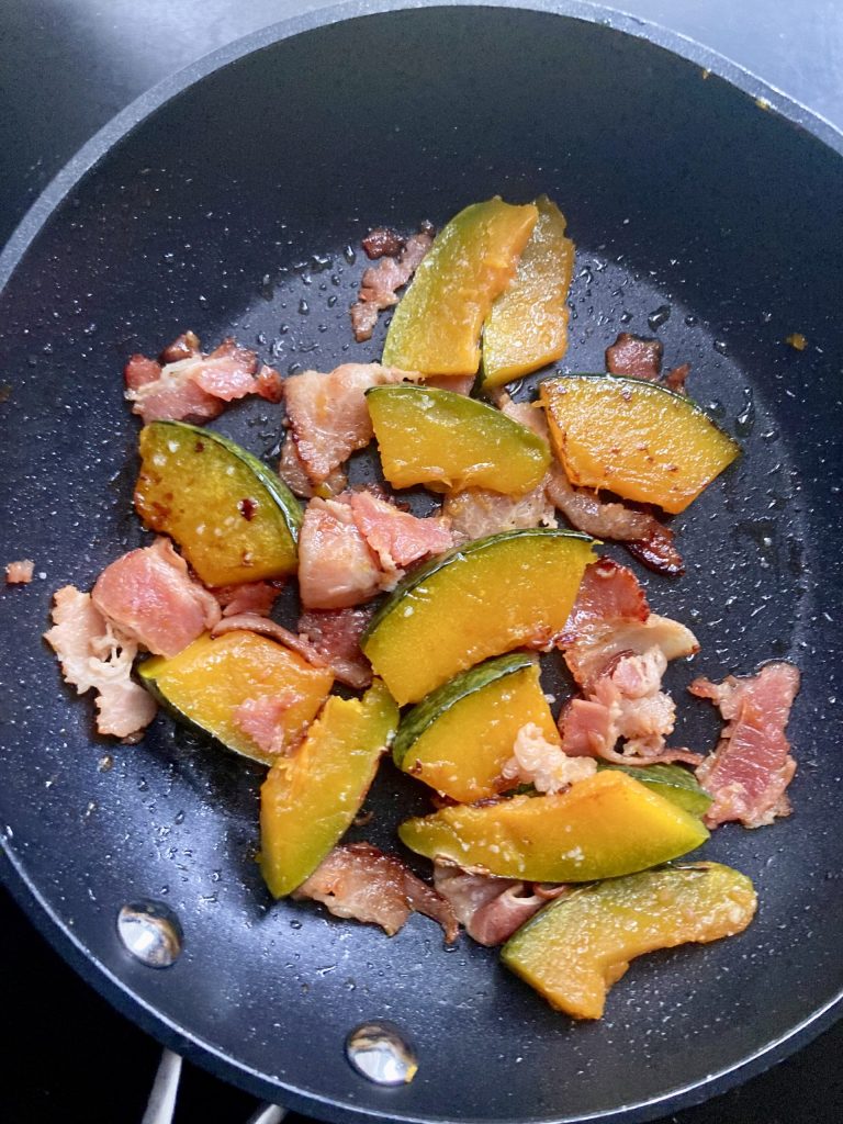 かぼちゃとベーコンのマカロニグラタン レシピ