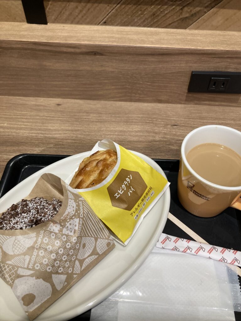 3時間掃除後の糖分補給！@ミスド