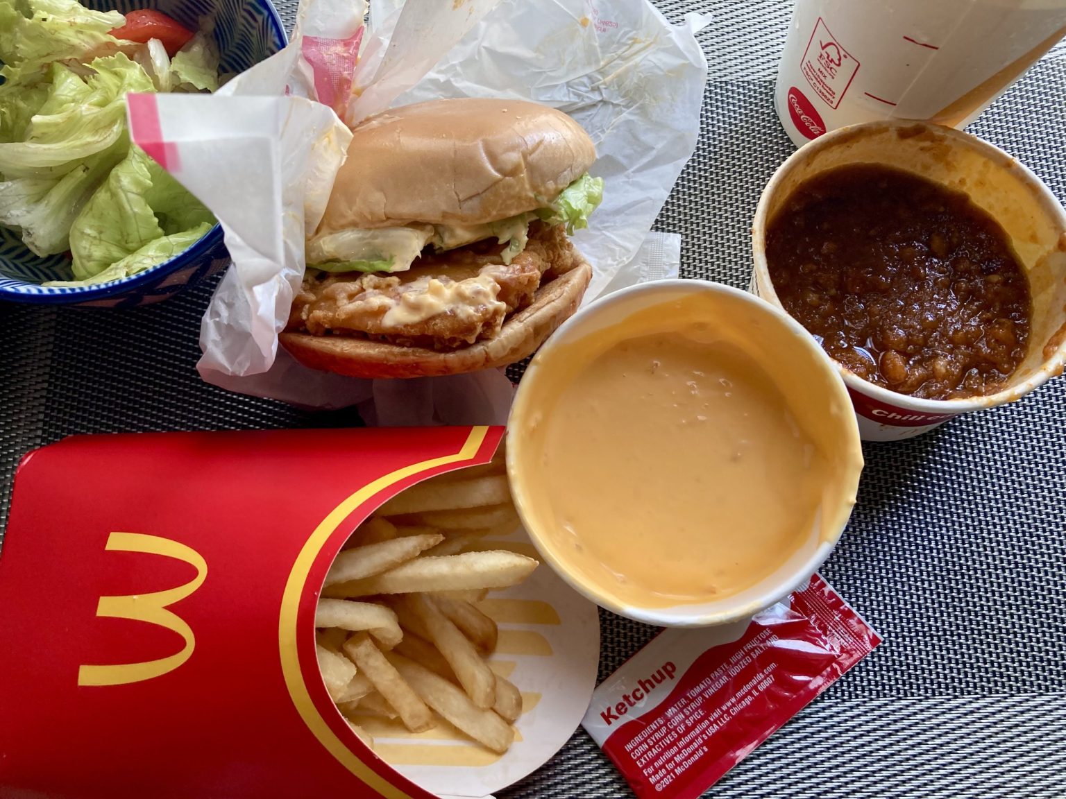 フィリピンマクドの海老バーガーセット