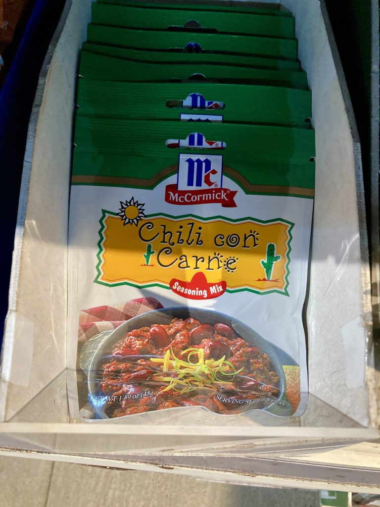 マコーミックのチリコンカルネシーズニングミックス