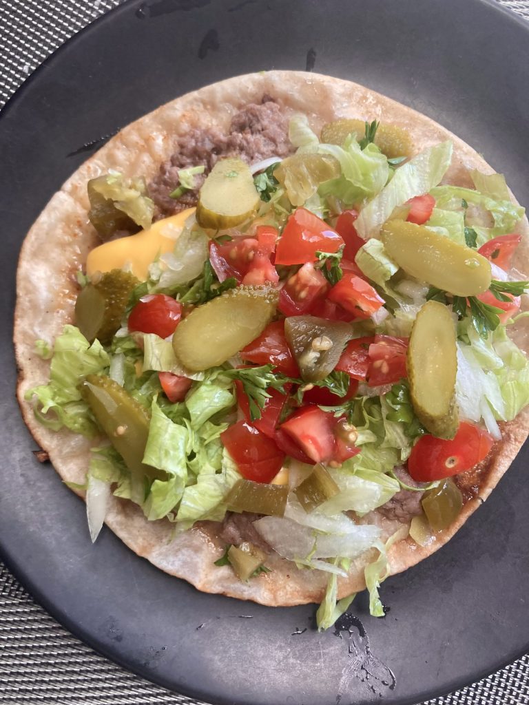 チリコンカルネ風トルティーヤサンド