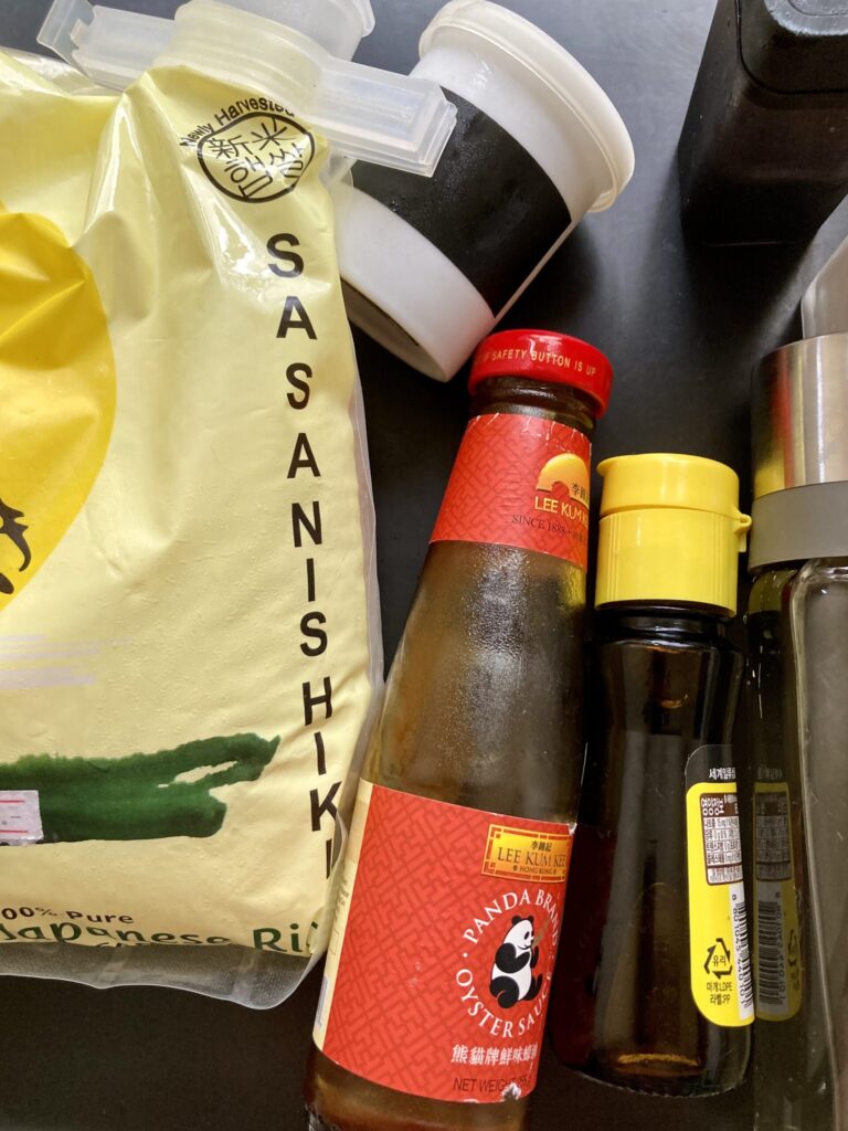 豚肉と栗の中華おこわ風炊き込みご飯　材料