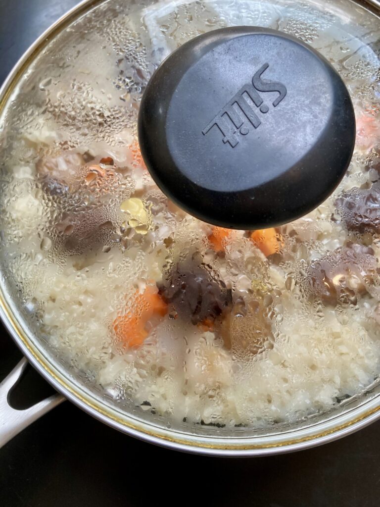 豚肉と栗の中華おこわ風炊き込みご飯　レシピ