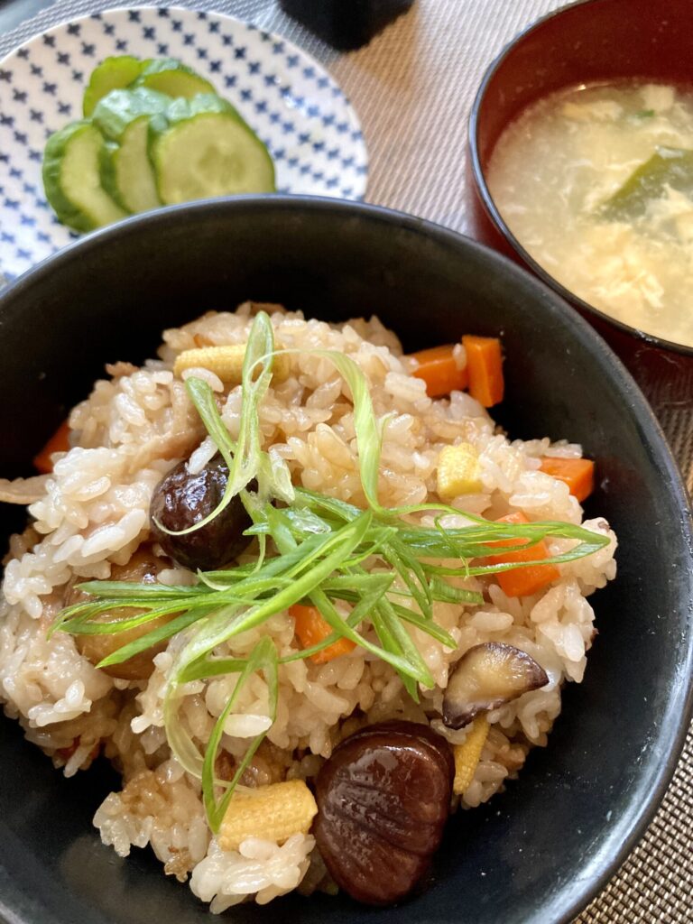 豚肉と栗の中華おこわ風炊き込みご飯　