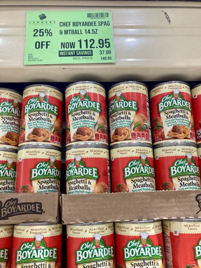 Chef Boyardee ミートボールスパゲッティー缶　ランダース　まずい