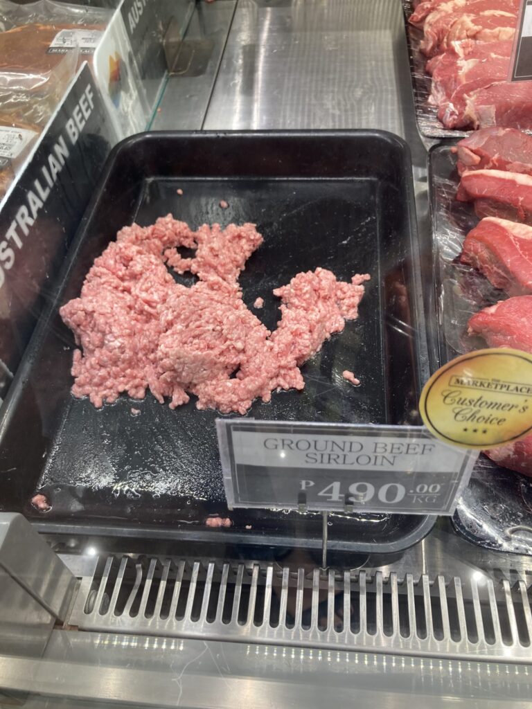The Market Placeの牛サーロイン挽肉