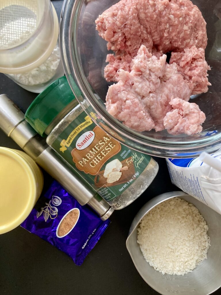 カリオストロの城風ミートボールスパゲッティー　材料
