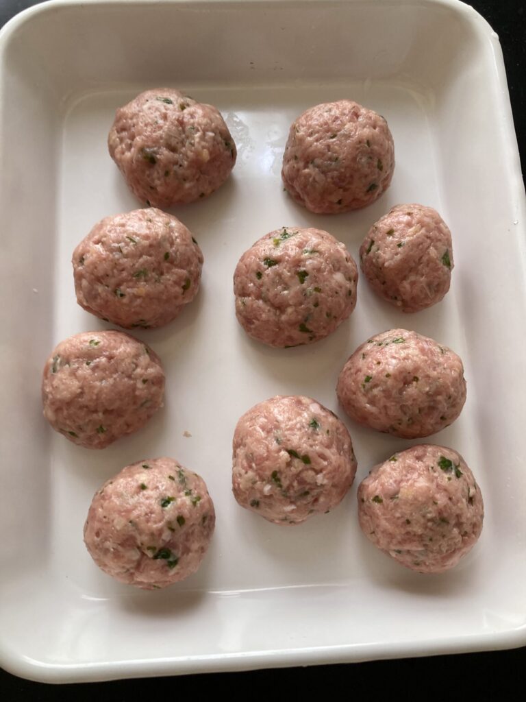 カリオストロの城風ミートボールスパゲッティー　レシピ