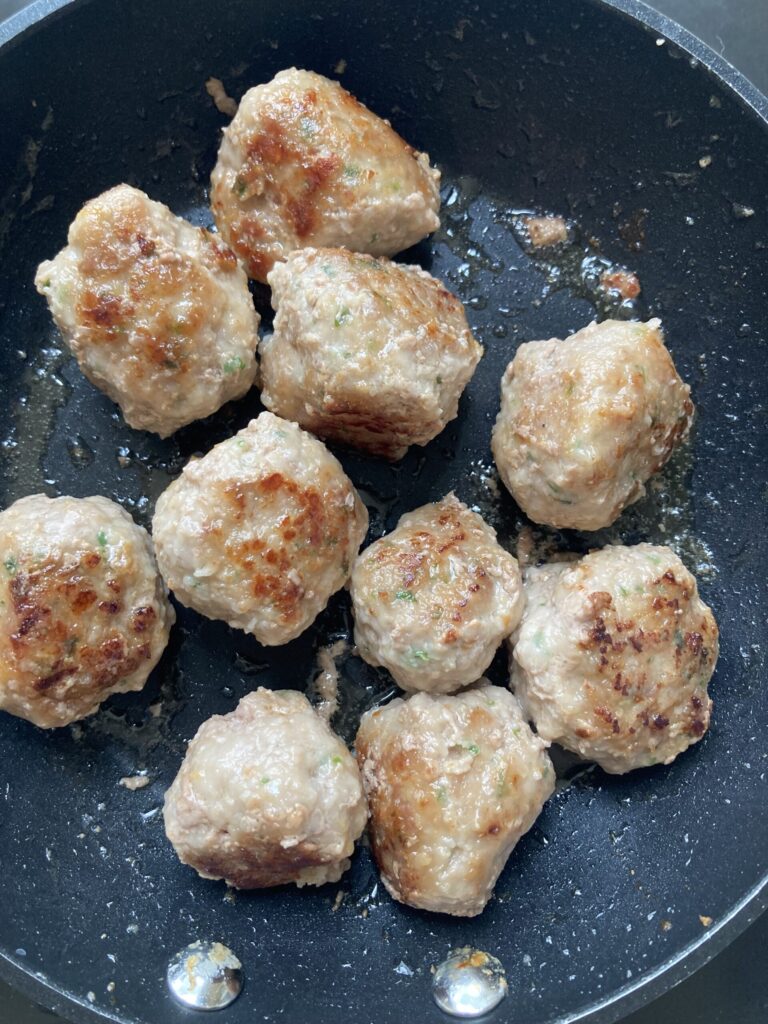 カリオストロの城風ミートボールスパゲッティー　レシピ