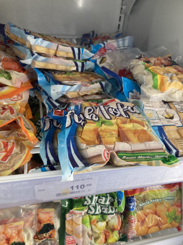 MarbyのFish Tofu（値札では250g110ペソ）