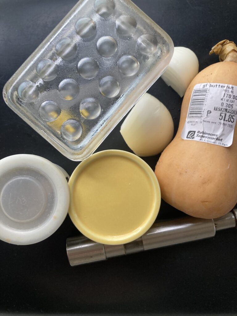 バターナッツかぼちゃのポタージュスープ 材料