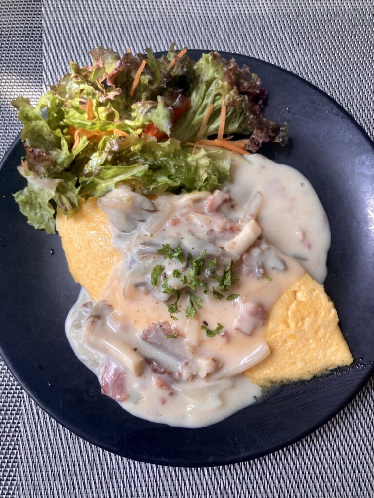 フィリピンの平茸 Oyster Mushroom オムレツ