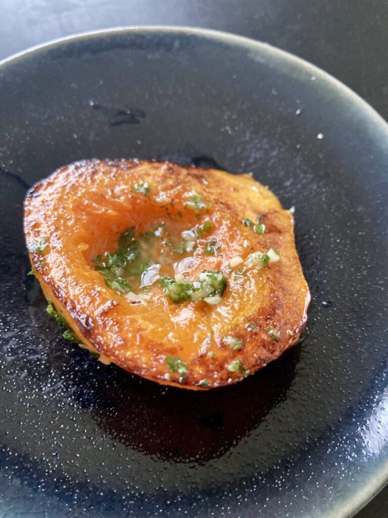 バターナッツかぼちゃのガーリックバターソテー