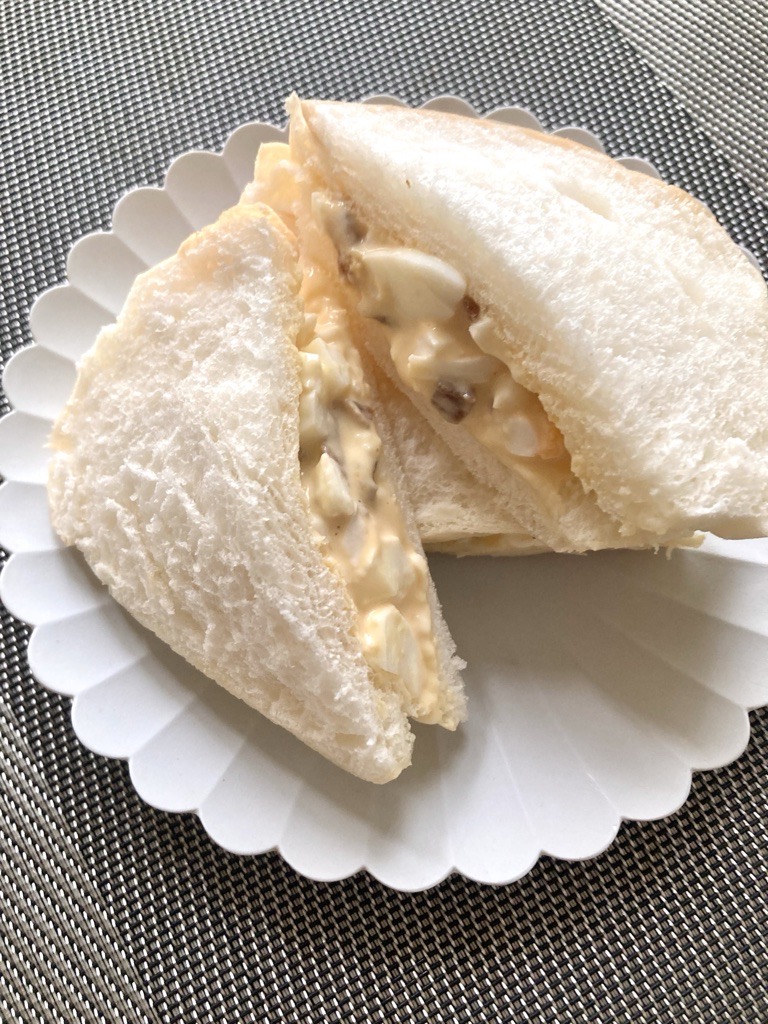 大根のみ手作り福神漬け入り卵サンド